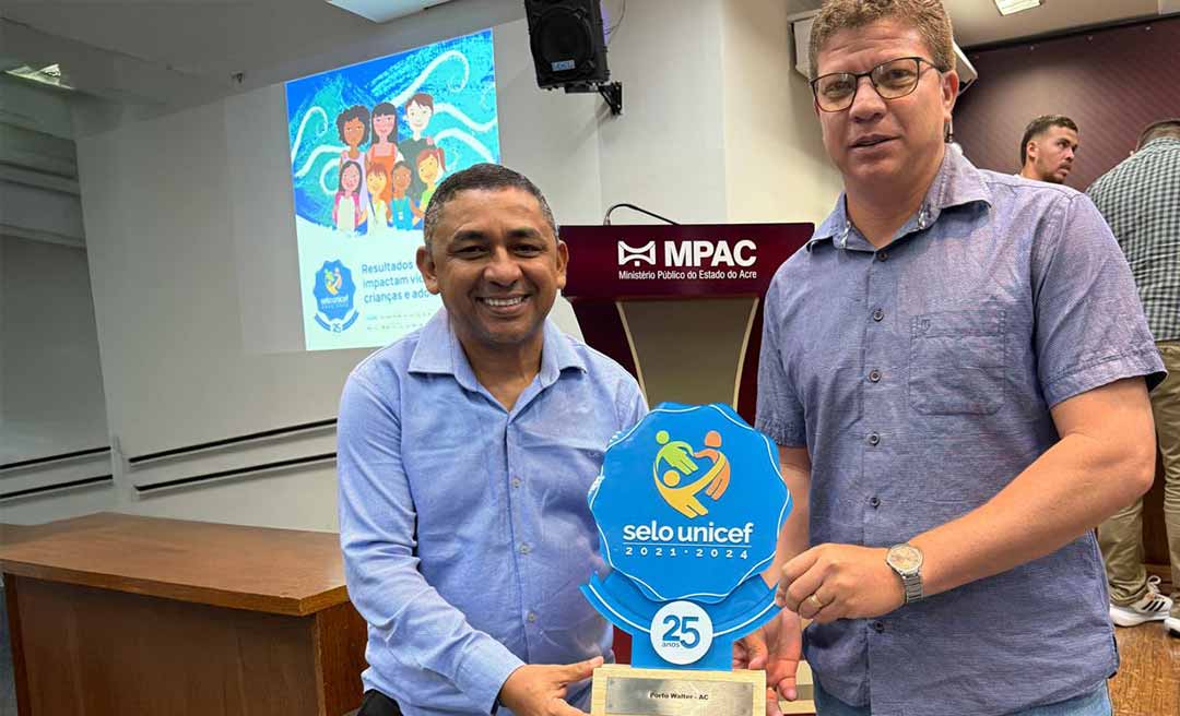 Biliarte Correia destaca entrega do Selo Unicef para Porto Walter: ‘coroação de um trabalho’